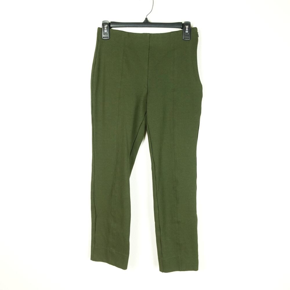 Quince Ponte Pants Womens SZ M High Rise Cropped Business Casual Office Career